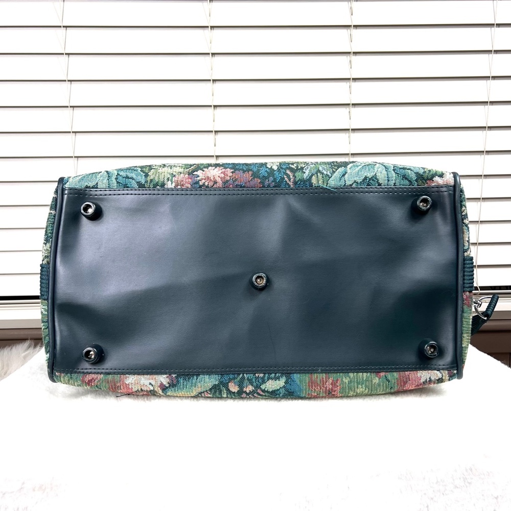 🚫SOLD! VINTAGE NWOT |•ATLANTIC•| Carry On Luggage Tapestry Floral Travel Bag - Picture 11 of 16